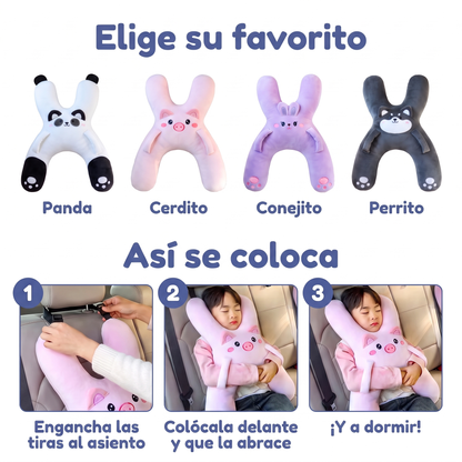 Almohada cervical de viaje para niños